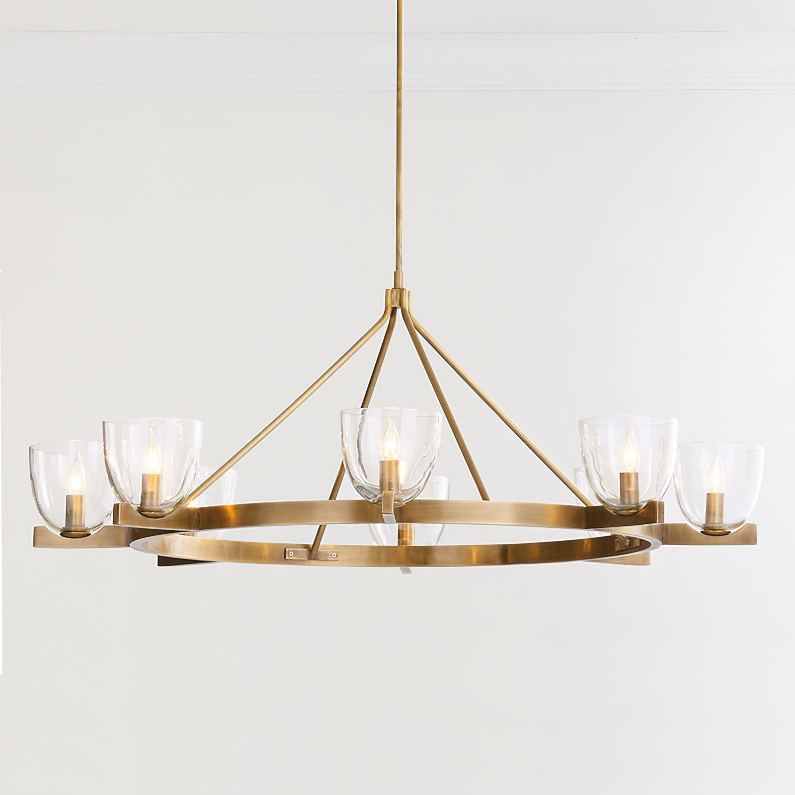 Elegant Carlton Crystal Chandelier - Modern Ceiling Light Fixture for Dining Room, Living Room & Bedroom | Perfect for Home Decor & Wedding Venues