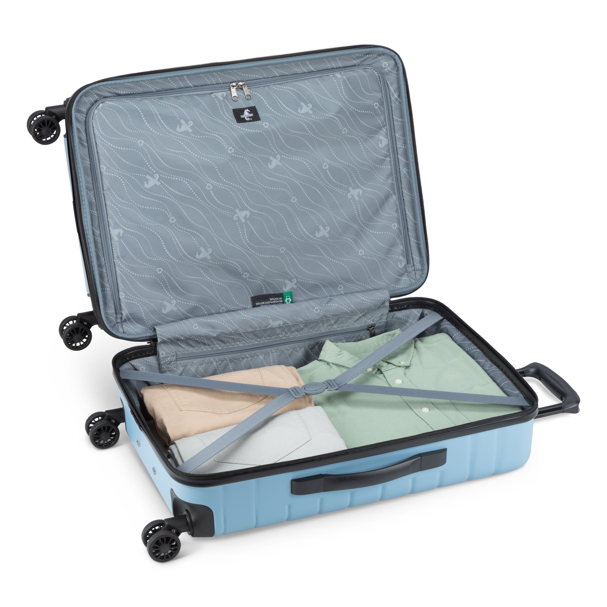 Atlantic Riptide Spinner 3-Piece Luggage Set - Lightweight Spinner Suitcase with 360° Wheels for Travel, Business Trips & Vacations | Carry-On, Medium & Large Luggage Combo