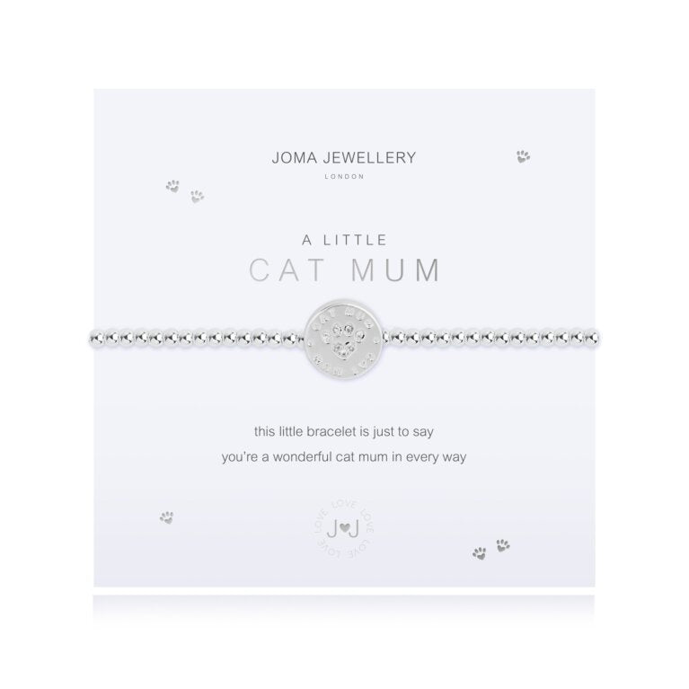 Joma Jewellery Cat Mom Bracelet - Elegant & Stylish Charm Bracelet for Women, Perfect Gift for Cat Lovers, Mothers Day & Everyday Wear