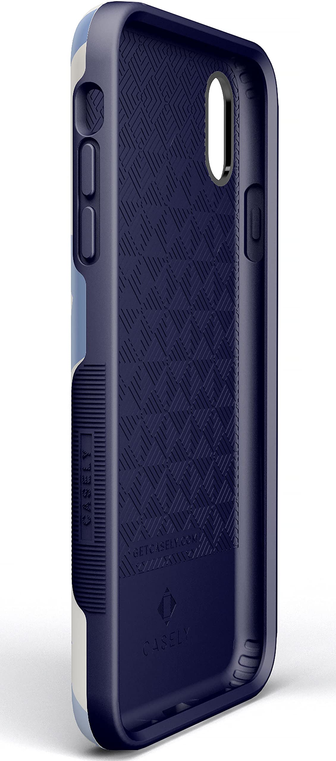 Casely iPhone Xs Max Case - Stars Align Design | Blue & White Star Pattern Protective Cover | Slim Fit Shockproof Phone Case for Everyday Use & Travel Protection