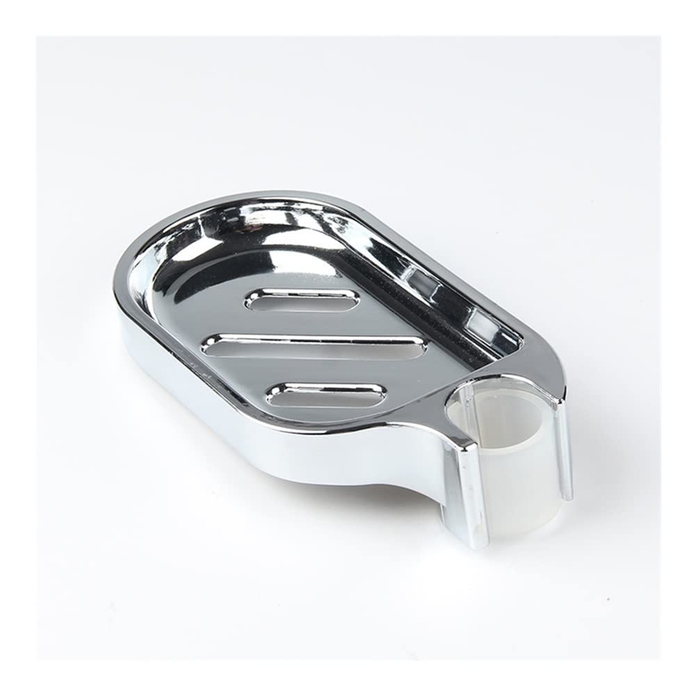 Adjustable Clip-On Soap Dish for Shower Rail - Stainless Steel Bathroom Soap Holder with Smooth Surface, Easy to Clean | Perfect for Showers, Bathtubs & Sink Areas