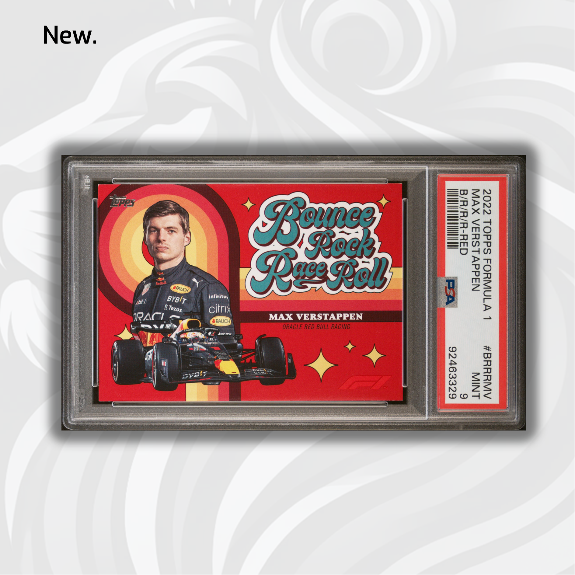 PSA 9 Graded 2022 Topps Formula 1 Max Verstappen #BRRRMV Red Parallel Card - Rare Collectible for F1 Racing Fans & Sports Memorabilia Enthusiasts (Perfect for Display Cases, Trading, and Investment Collections)