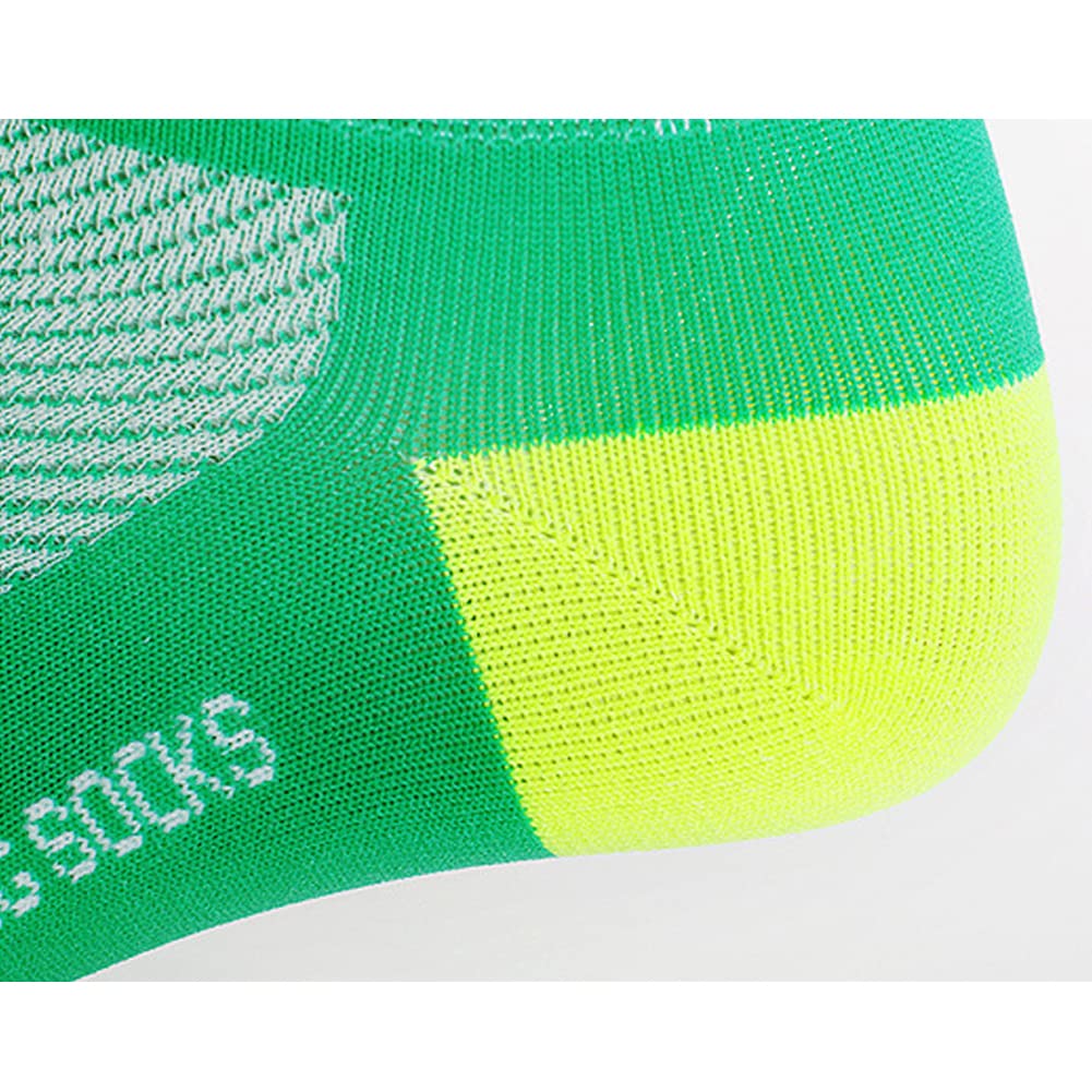 Cycling Socks for Men & Women - Breathable Bike Riding Socks for XC, MTB, BMX - Athletic Ankle Socks in Black, White, Blue, Green, Red - Perfect for Road Cycling, Mountain Biking & Indoor Training