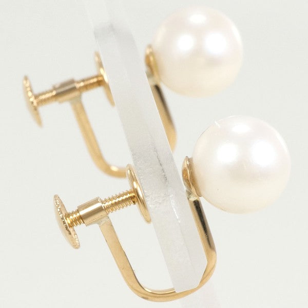 18K Yellow Gold Pearl Earrings for Women – Elegant Stud Earrings with Freshwater Pearls – Perfect for Weddings, Parties & Special Occasions