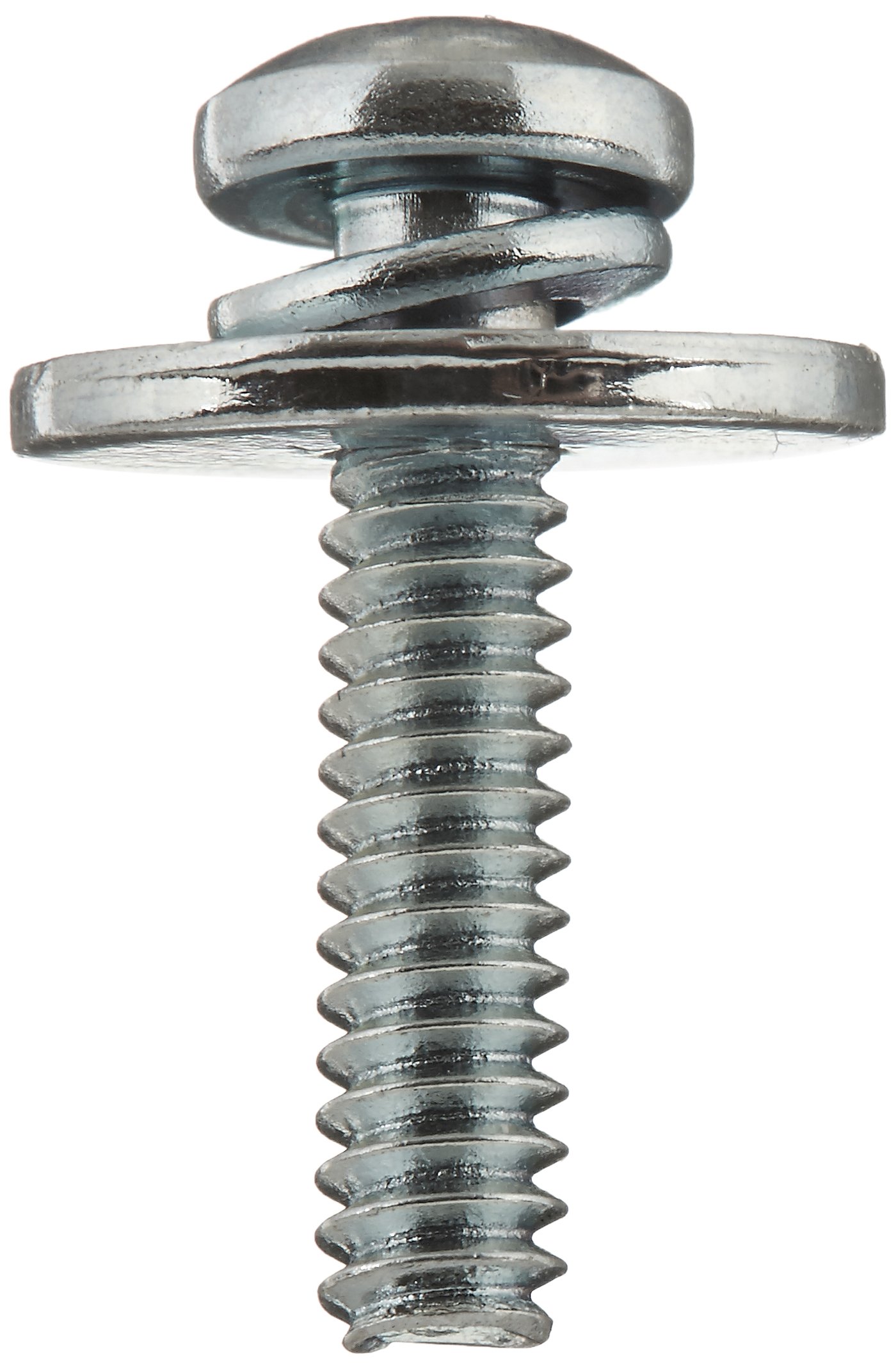 Small Parts 08043SP #8-32 Steel Thread Cutting Screw, Zinc Plated Pan Head Slotted Drive Type 23, 1/4