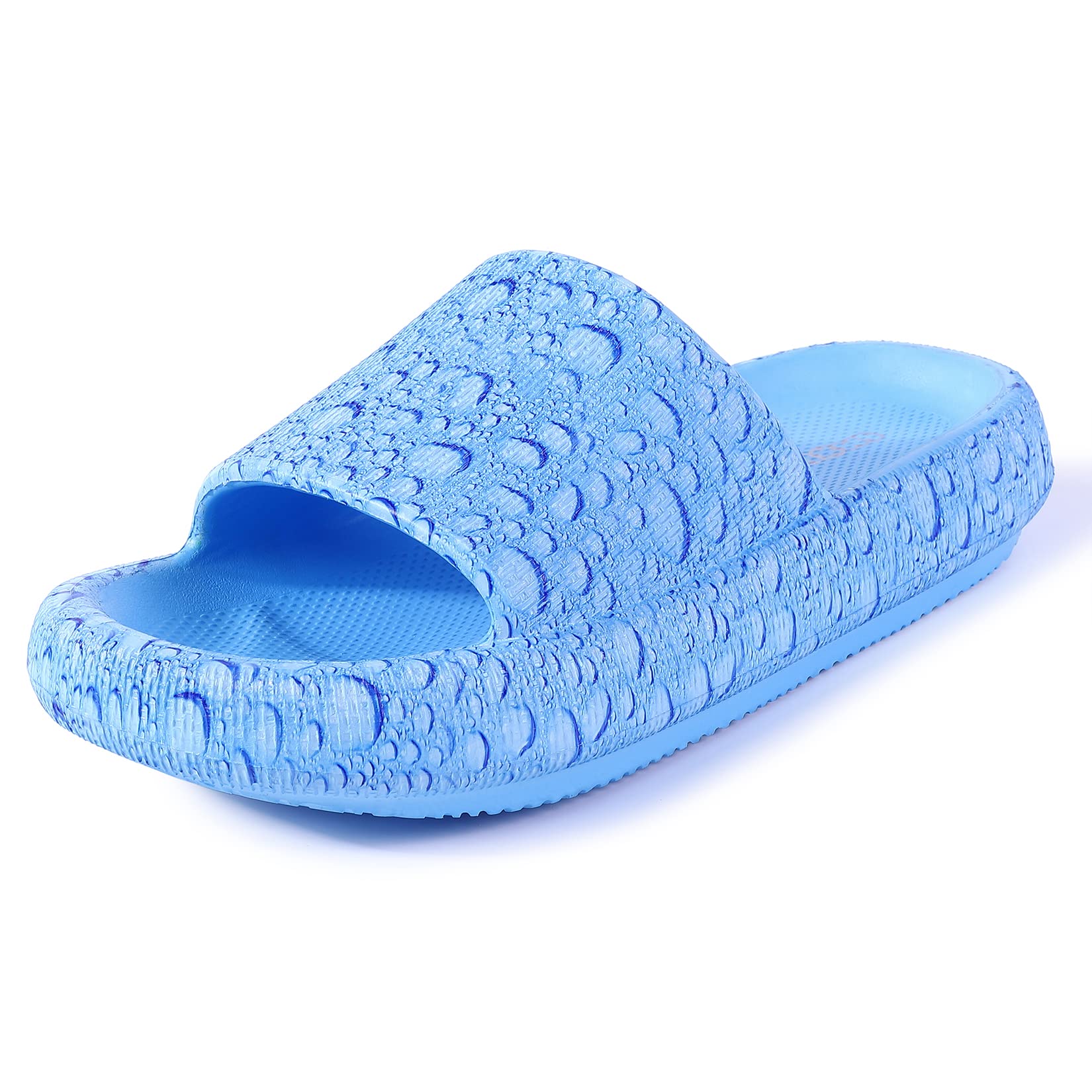 SMXKUME Women's & Men's Adjustable Cloud Slides with Double Buckle - Soft Pillow Cushion EVA Sandals for Summer, Beach, Pool - Thick Sole Comfort Slippers for Walking, Lounging & Outdoor Activities