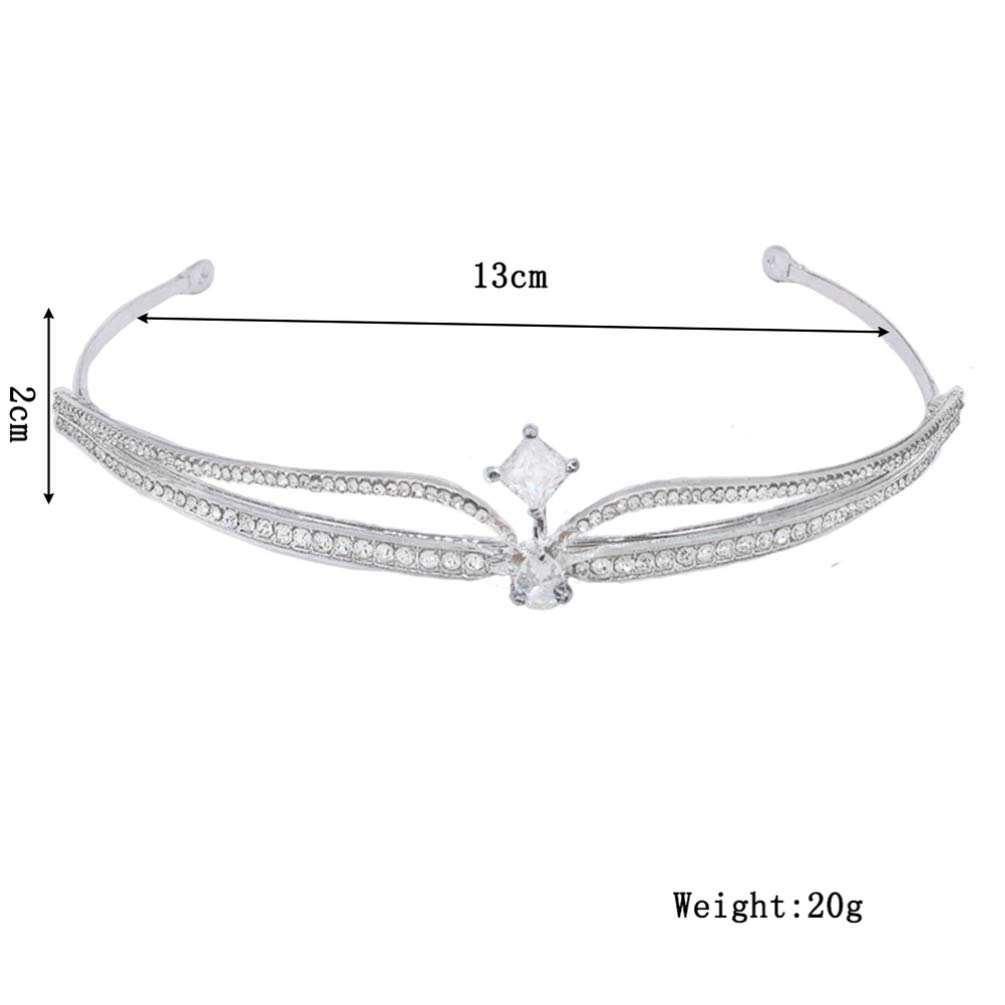 Sparkling Rhinestone Tiara for Women - Elegant Crystal Bridal Crown for Wedding, Prom, Party | Perfect for Brides, Pageants & Special Occasions