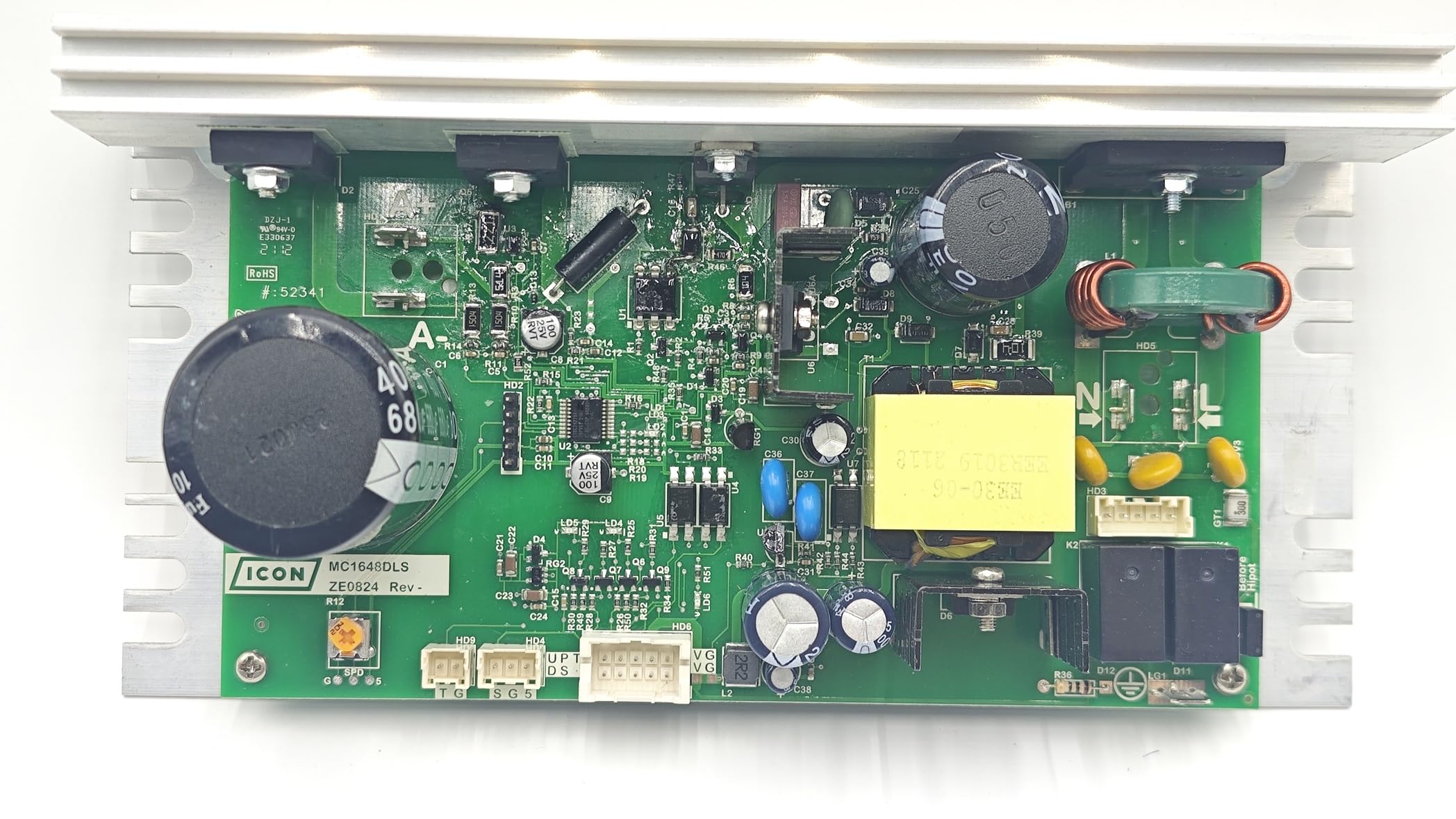 Nordic Track Treadmill Motor Controller 50W - MC1648DLS 406077 Replacement Part with White Connectors | Compatible with Nordic Track Treadmills | Perfect for Home Gym Repairs & Maintenance