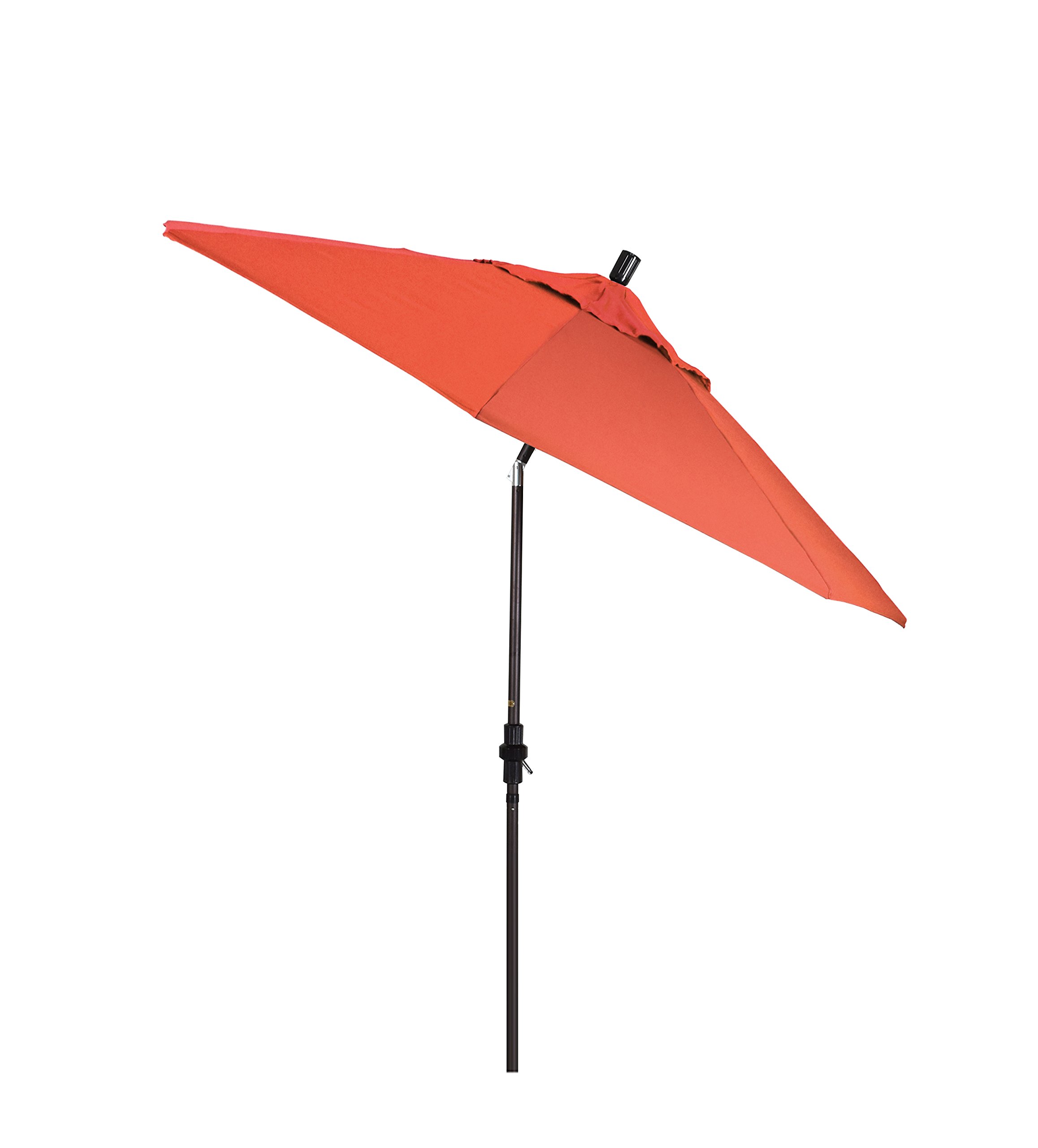 9' Round Aluminum Patio Umbrella with Crank & Tilt - Sunset Olefin for Outdoor Dining