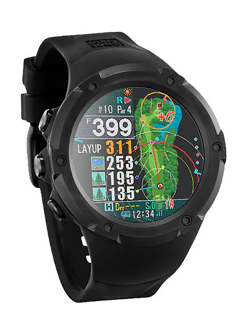 SHOT NAVI EVOLVE PRO Touchscreen GPS Golf Watch - Japanese-Made Smart Golf Tracker with Accurate Yardage & Swing Analysis | Perfect for Course Play & Practice Sessions