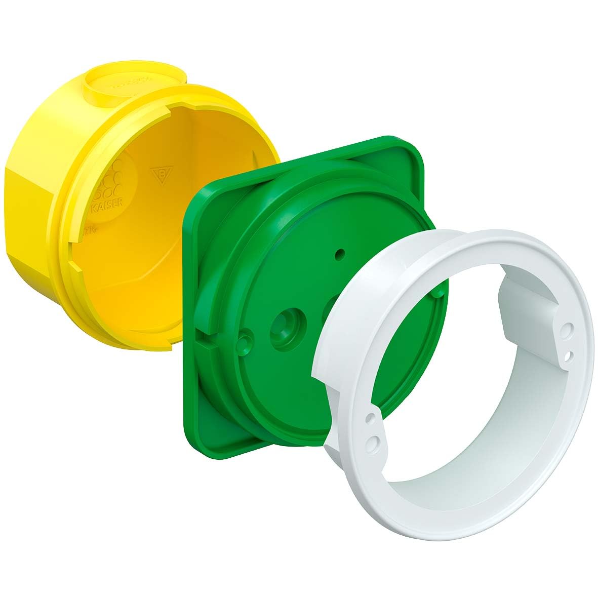 Kaiser CEE Box Mechanism - 61mm Depth for Secure Electrical Connections | Ideal for Industrial and Commercial Wiring Applications