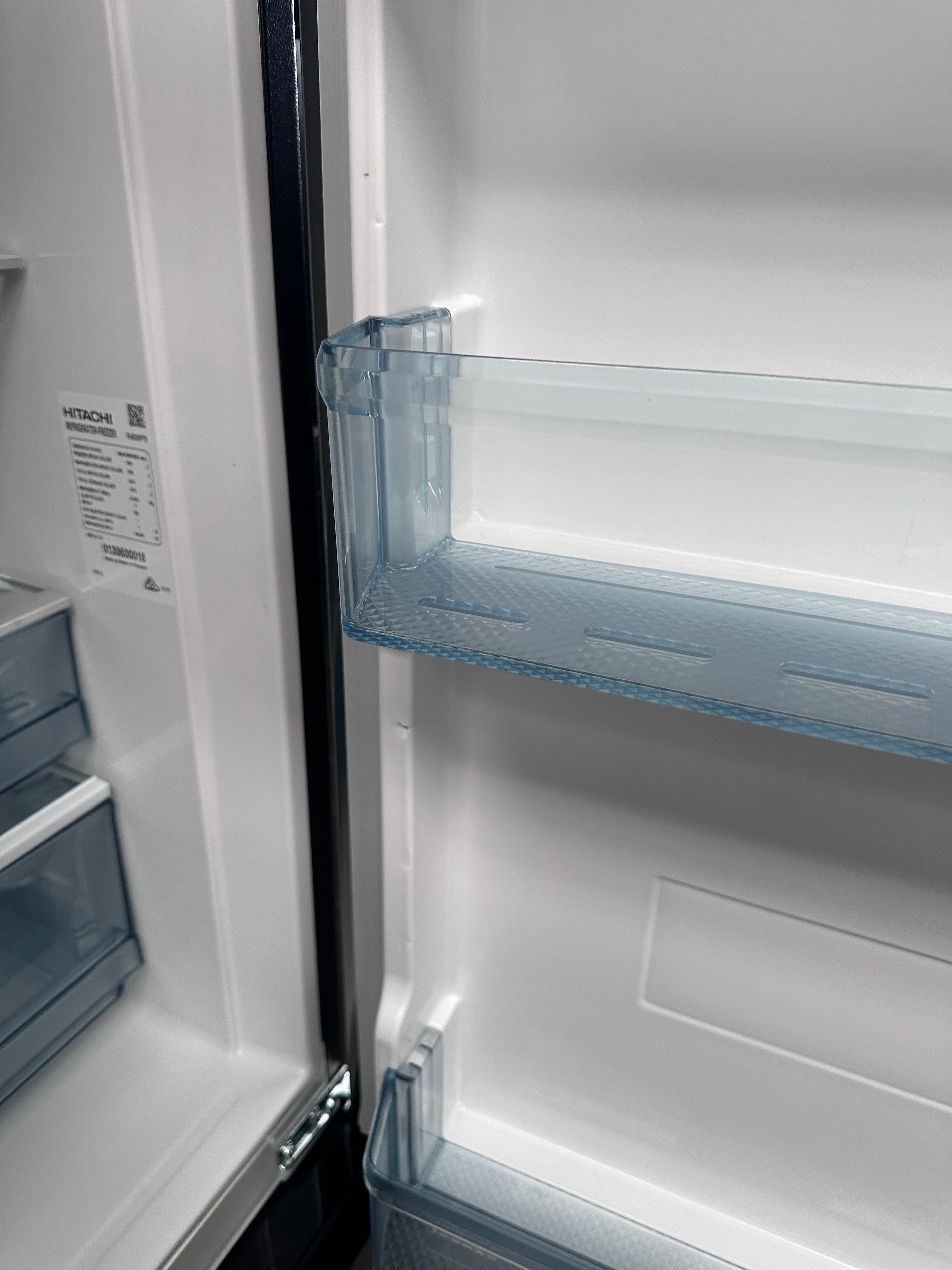 Hitachi 303L RB330PT9BSL Bottom Mount Refrigerator - Energy Efficient, Stainless Steel Finish [Factory Second] for Modern Kitchen & Small Apartment