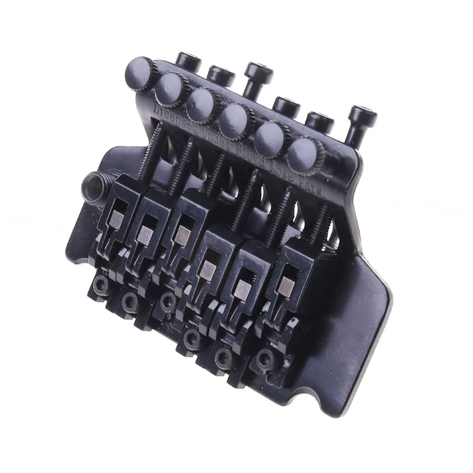 Electric Guitar Tremolo Bridge - 1 Set Black Double Locking System for Pulled Strings | Premium Guitar Parts for Rock & Metal Performance