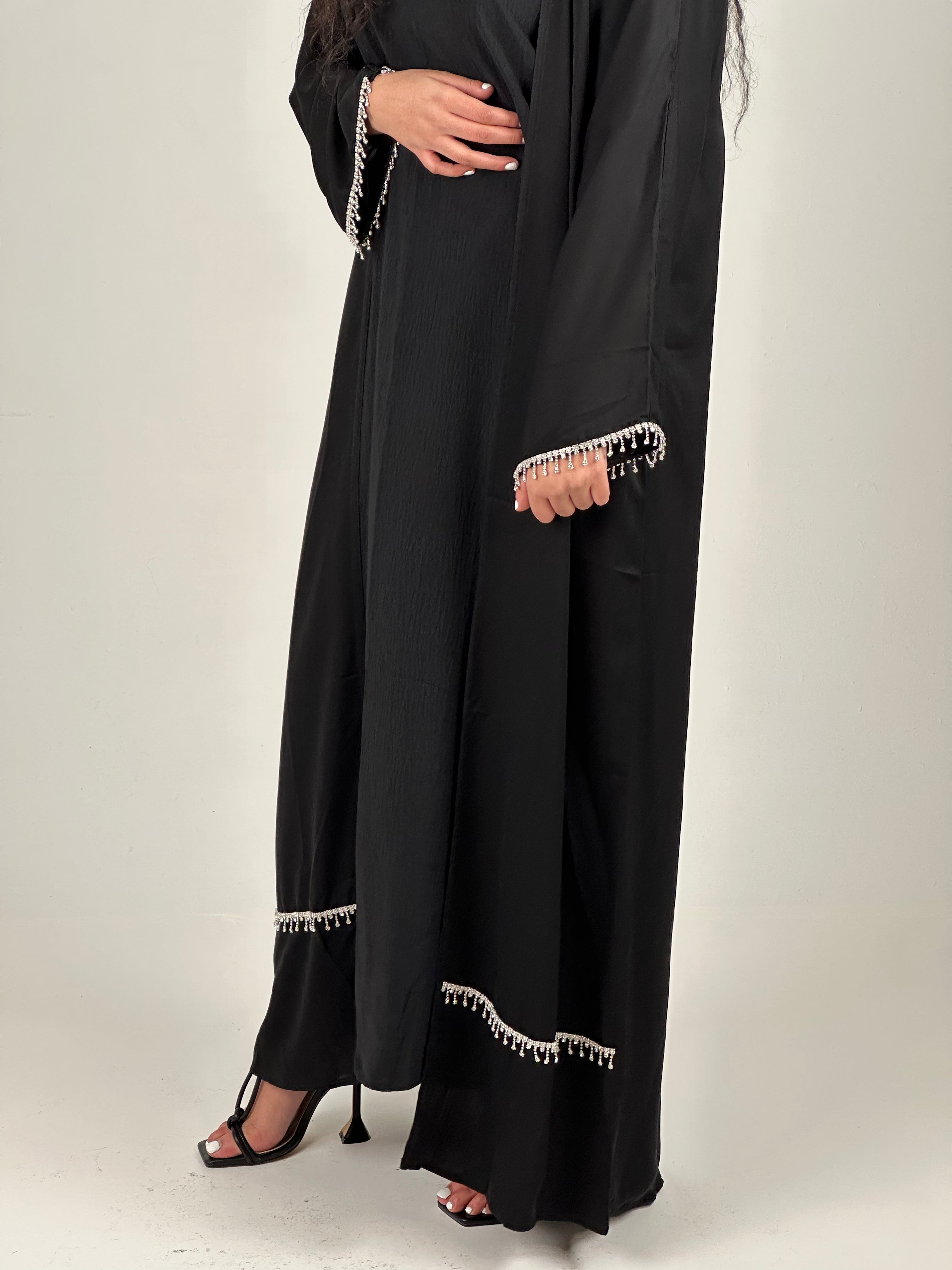 Elegant Moonlight Pearl Abaya Set for Women - Modest Islamic Prayer Dress - Perfect for Eid, Ramadan & Special Occasions