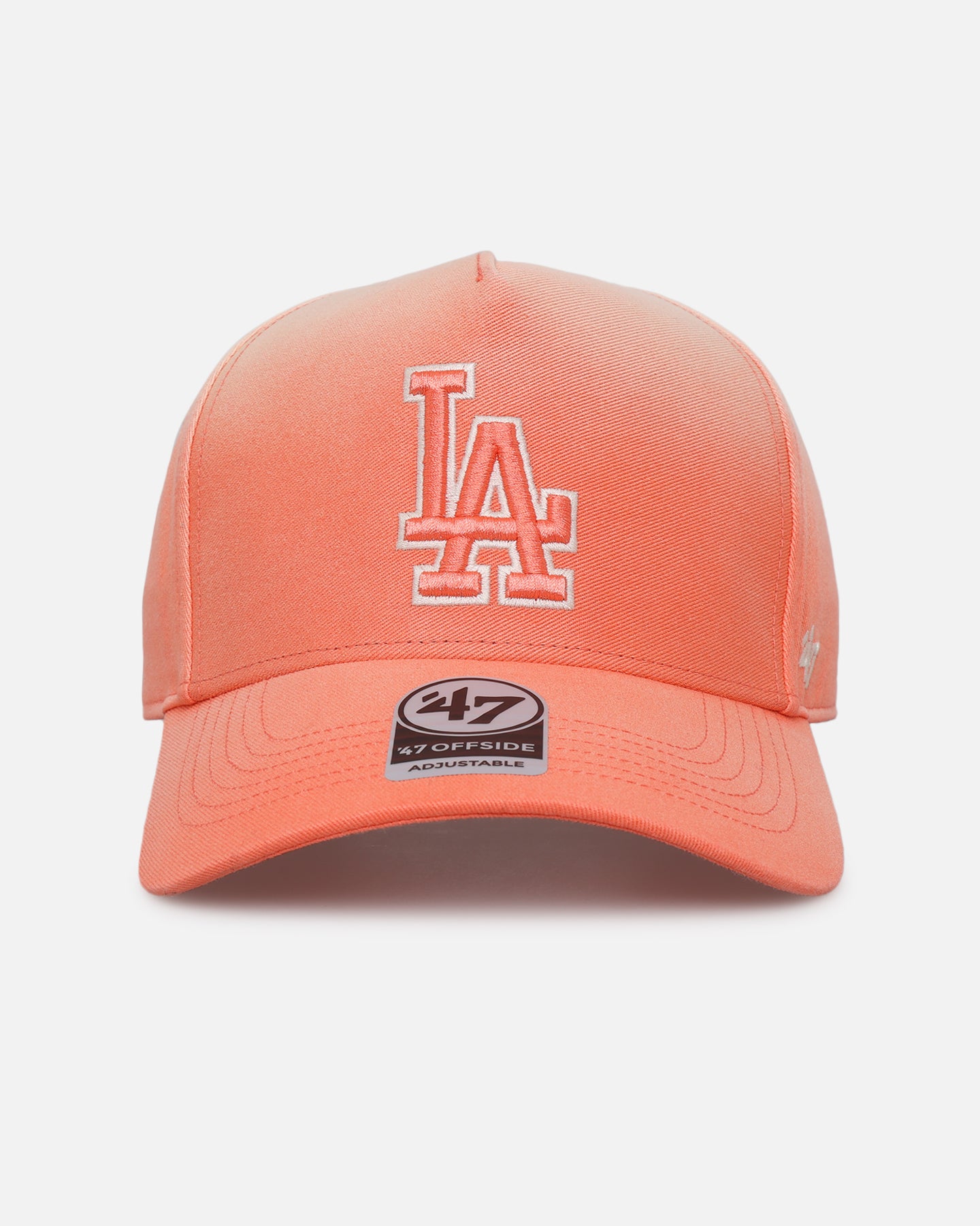47 Brand Los Angeles Dodgers 'Sunbleach' 47 Offside Snapback Orange Hat - Adjustable Baseball Cap for Men & Women - Perfect for Sports Games, Casual Wear & Fan Collections