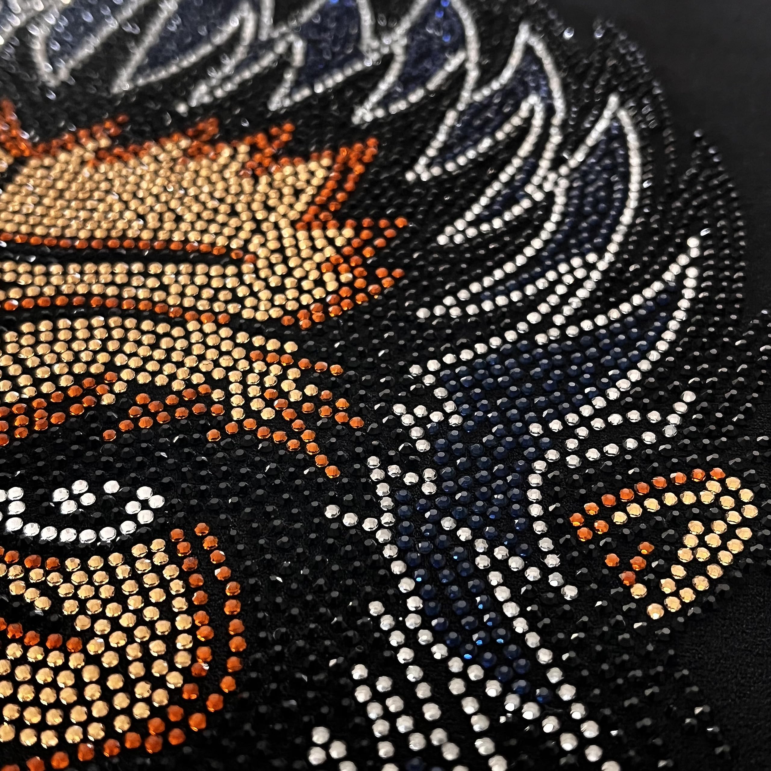 Gorilla Rhinestone Heat Transfer Vinyl - Black, Brown, Silver Crystal Design for T-Shirts & Apparel | DIY Iron-On Motif for Custom Clothing, Hats & Bags
