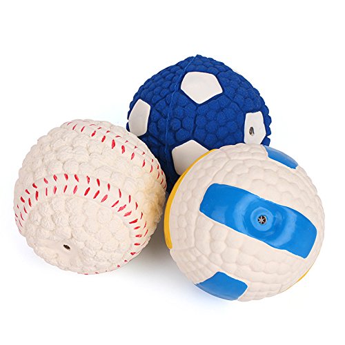 **Squeaky Dog Ball - Durable Pet Toy for Puppies & Cats, Chew-Resistant with Fun Sound, Tennis Ball Style - Perfect for Fetch, Training & Indoor/Outdoor Play**