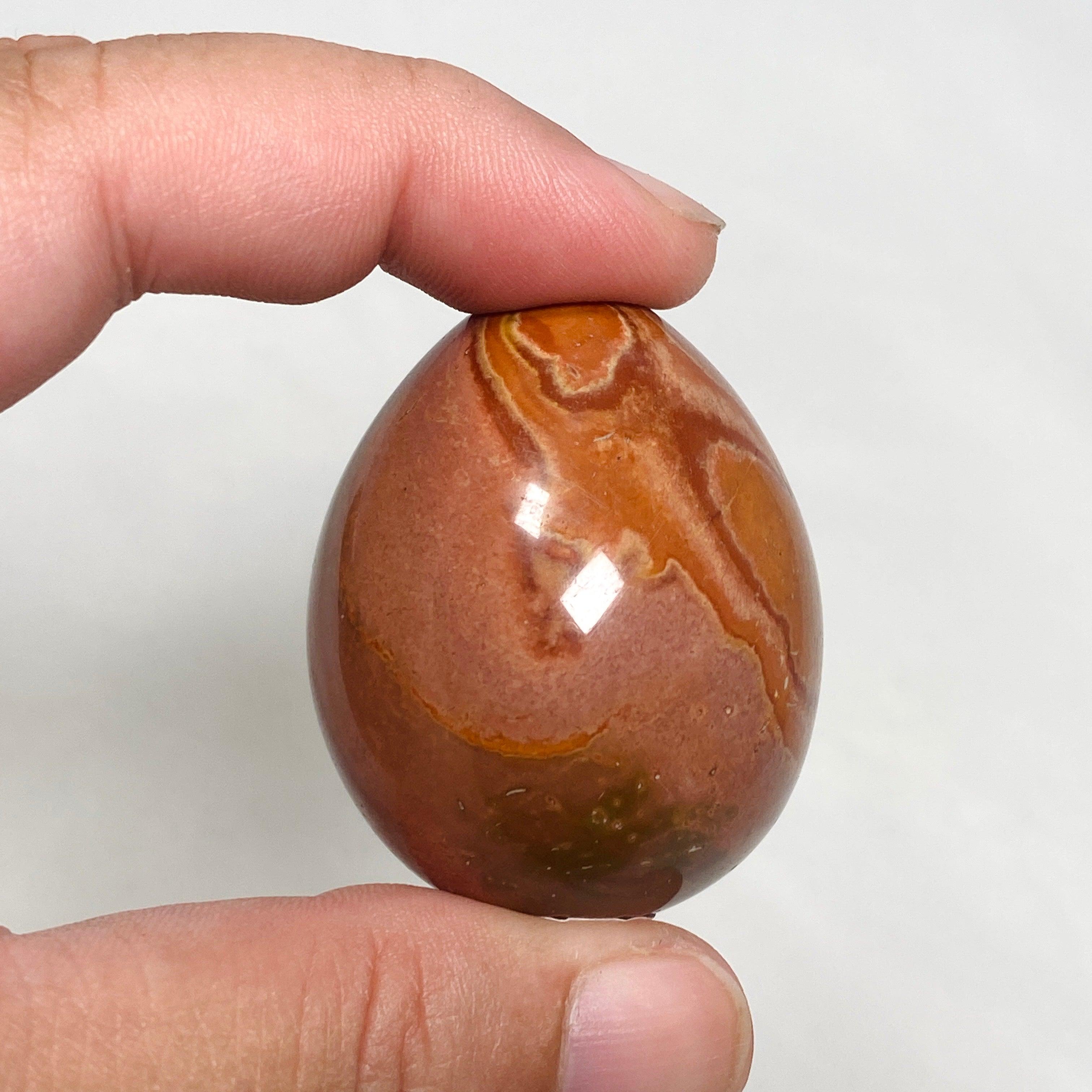 Polychrome Jasper Egg PJE 01 - Natural Healing Stone for Meditation, Home Decor & Crystal Collection | Perfect for Yoga, Reiki & Spiritual Gifts