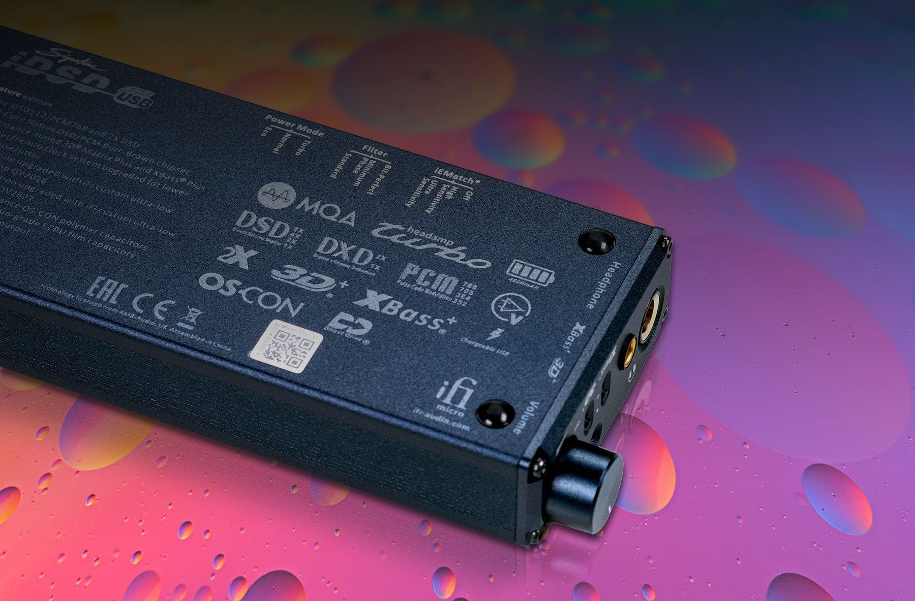 iFi Audio Micro iDSD Signature Portable DAC and Headphone Amplifier - High-Resolution Audio for Home, Office & Travel Use