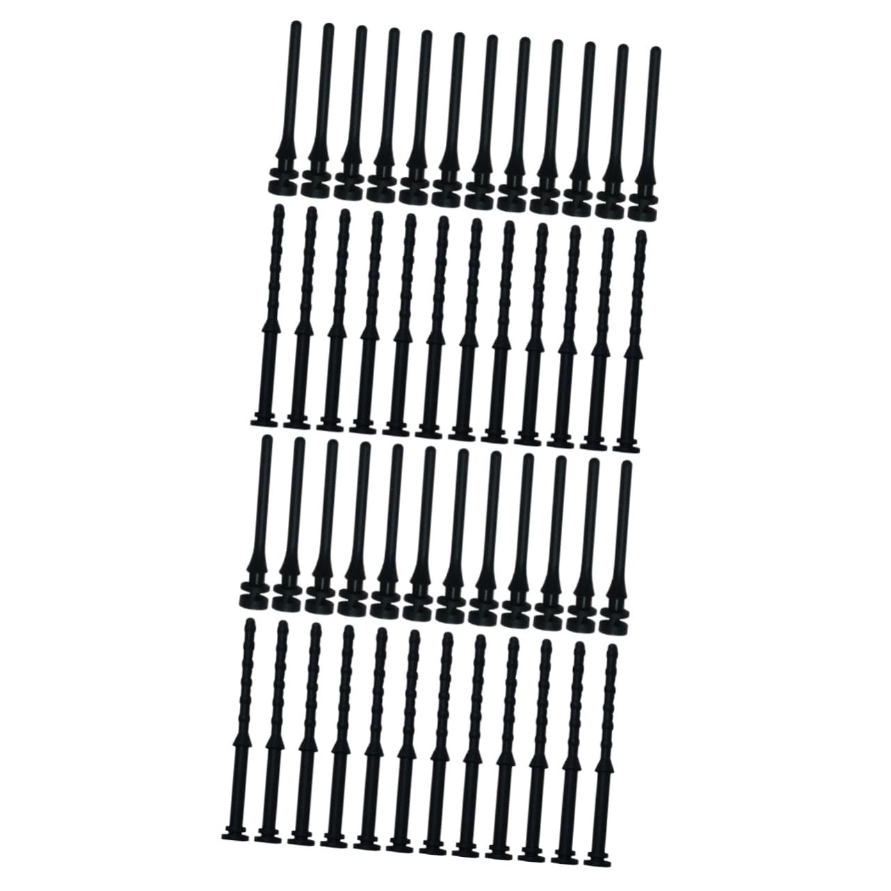 48 Pcs Anti-Vibration Rubber Fan Screws for Computer Case - Shock Absorbing Silicone Nails for Noctua & PC Cooling Fans - Reduce Noise & Vibration in Gaming Rigs, Workstations, and Home Office PCs