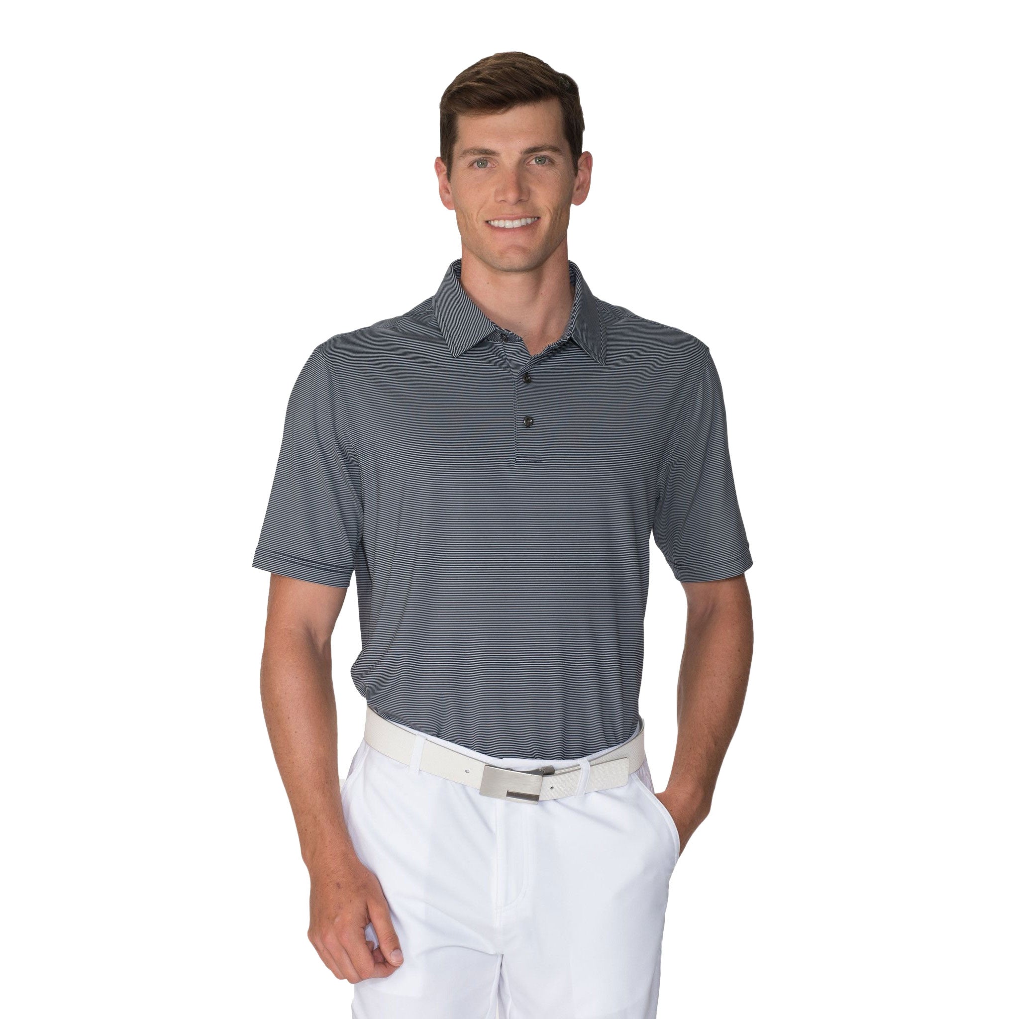 Chase 54 Drift Men's Performance Golf Polo Shirt - Moisture Wicking & UV Protection for Golf, Tennis & Outdoor Sports
