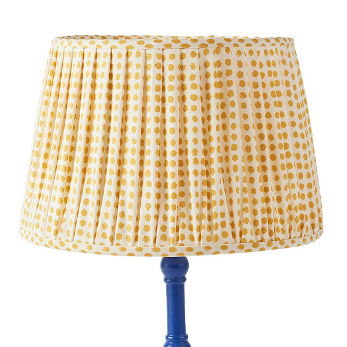 Mustard Yellow Pleated Lampshade - Large Size for Bedroom, Living Room & Office Lighting Decor