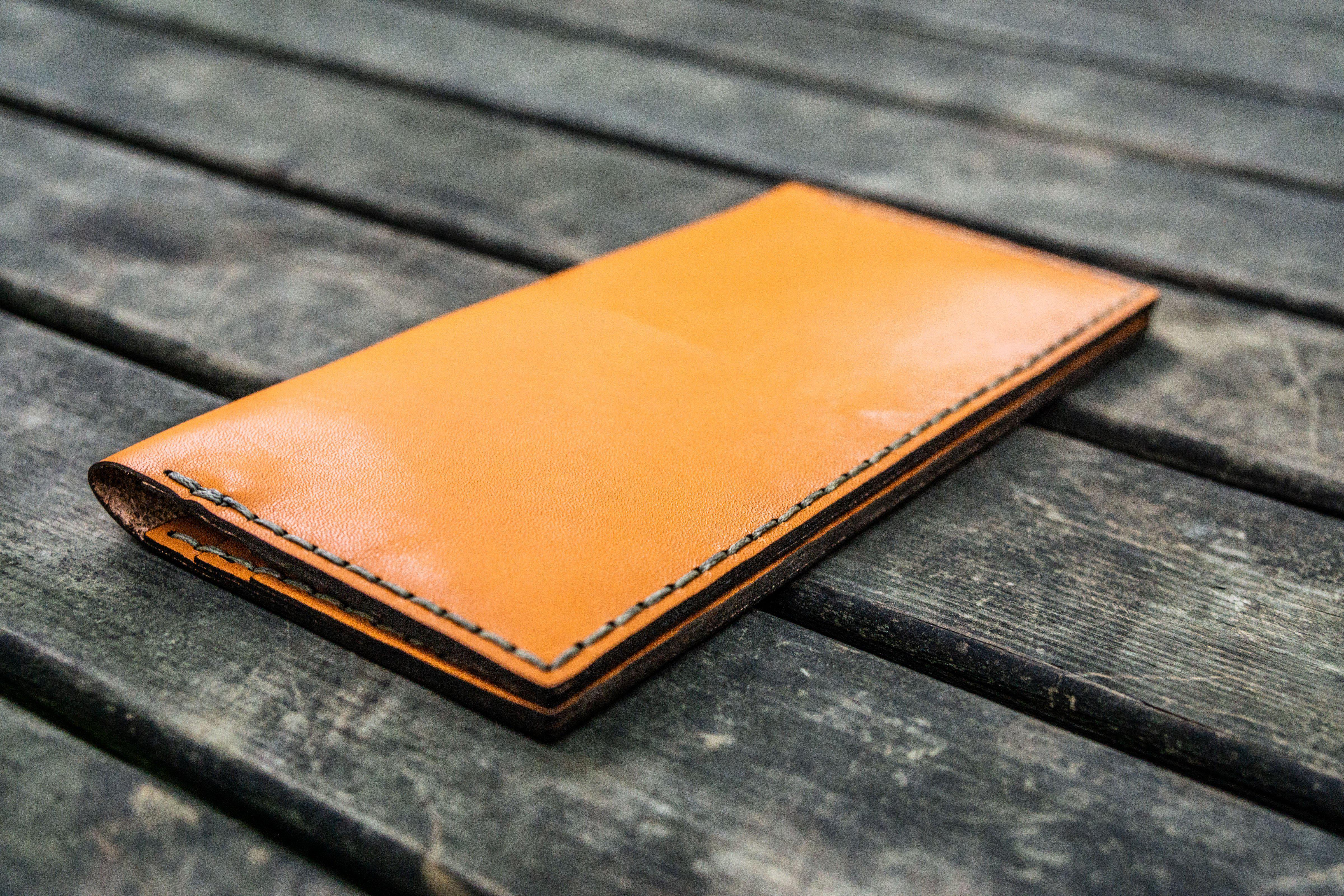 No.49 Handmade Genuine Leather Women's Wallet - Orange | Stylish & Durable for Everyday Use, Travel & Gifting
