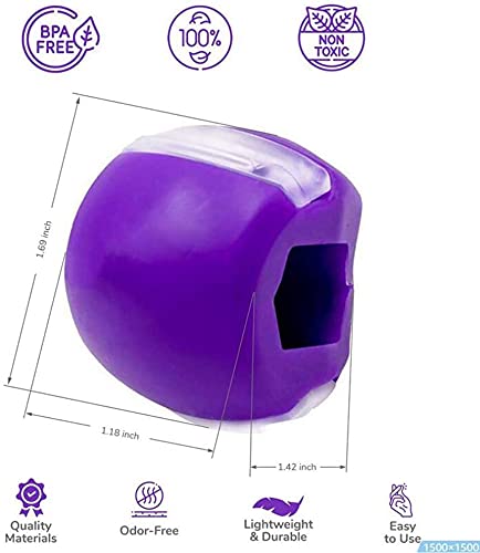 Kixre Jaw Exerciser Ball & Neck Toning Exerciser - Double Chin Reducer, Face Slimming Jawline Shaper for Men & Women | Strengthen Facial Muscles & Define Jawline | Perfect for Home Workouts, Office Breaks & Travel Fitness