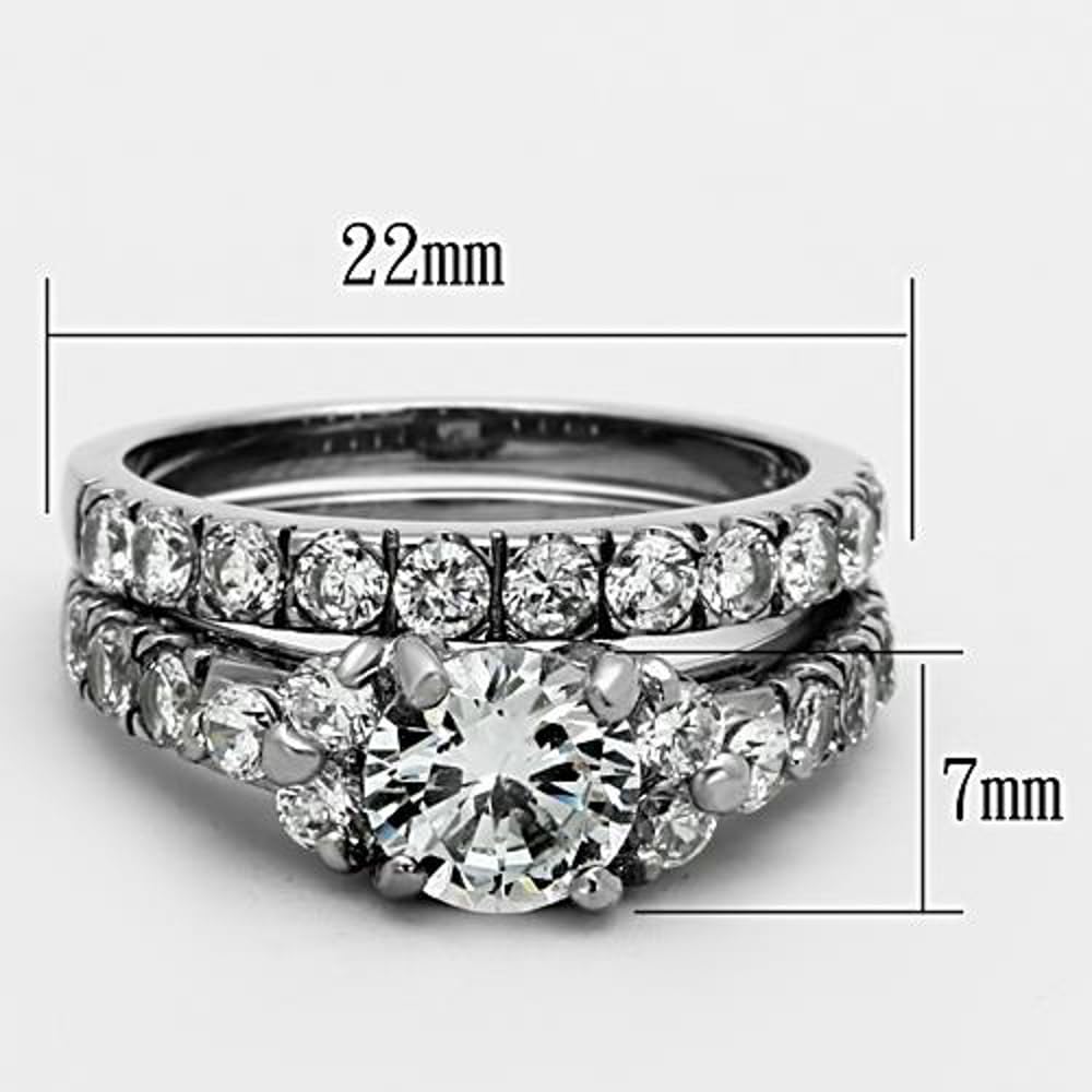 2.50ct CZ Silver Wedding Ring Set for Women Size 5-10 - Elegant Bridal Jewelry