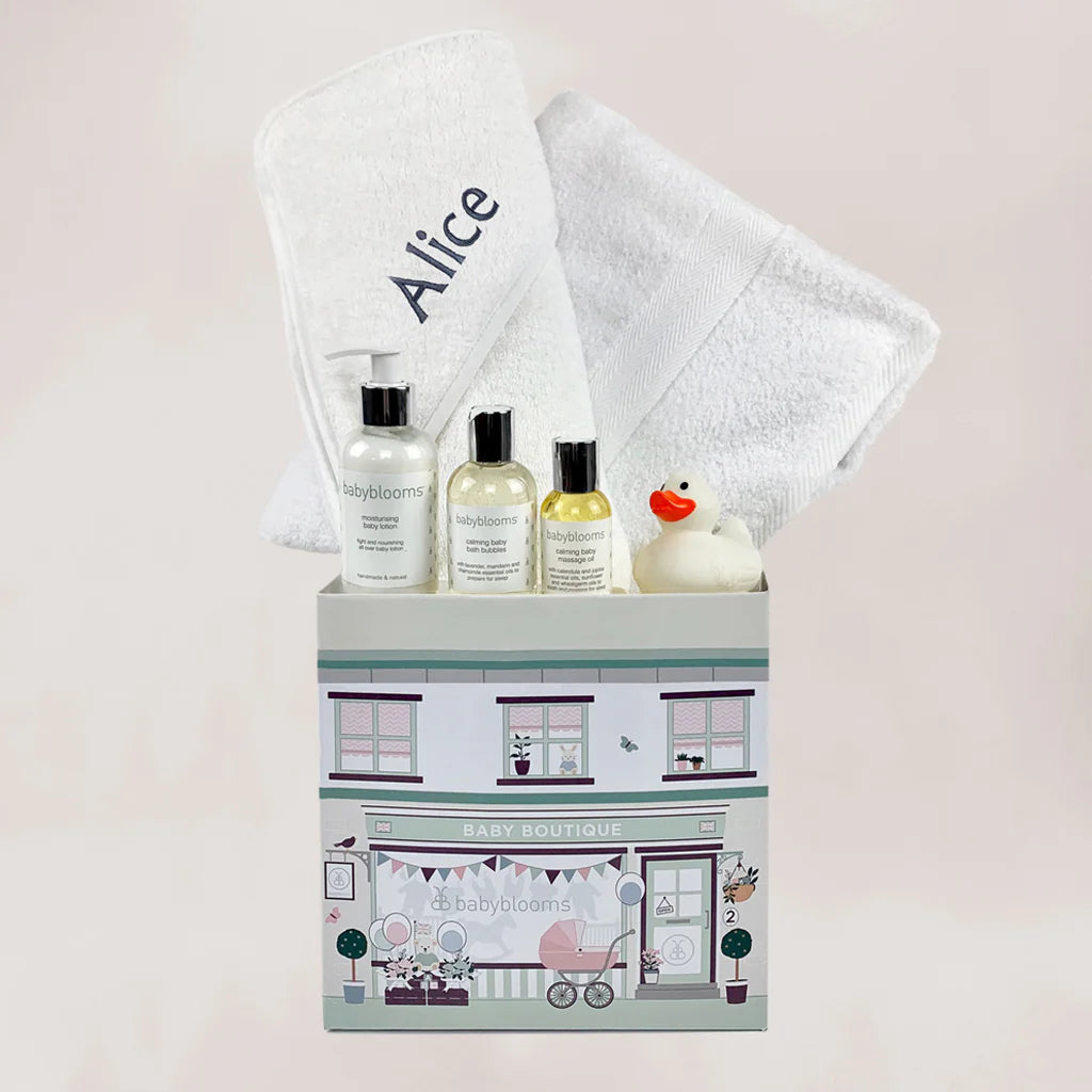 Personalized Bath Time Gift Set for Boys - Custom Baby Shower & Birthday Present - SKU: LBG1068 - Perfect for Newborns, Toddlers & Kids Bath Essentials