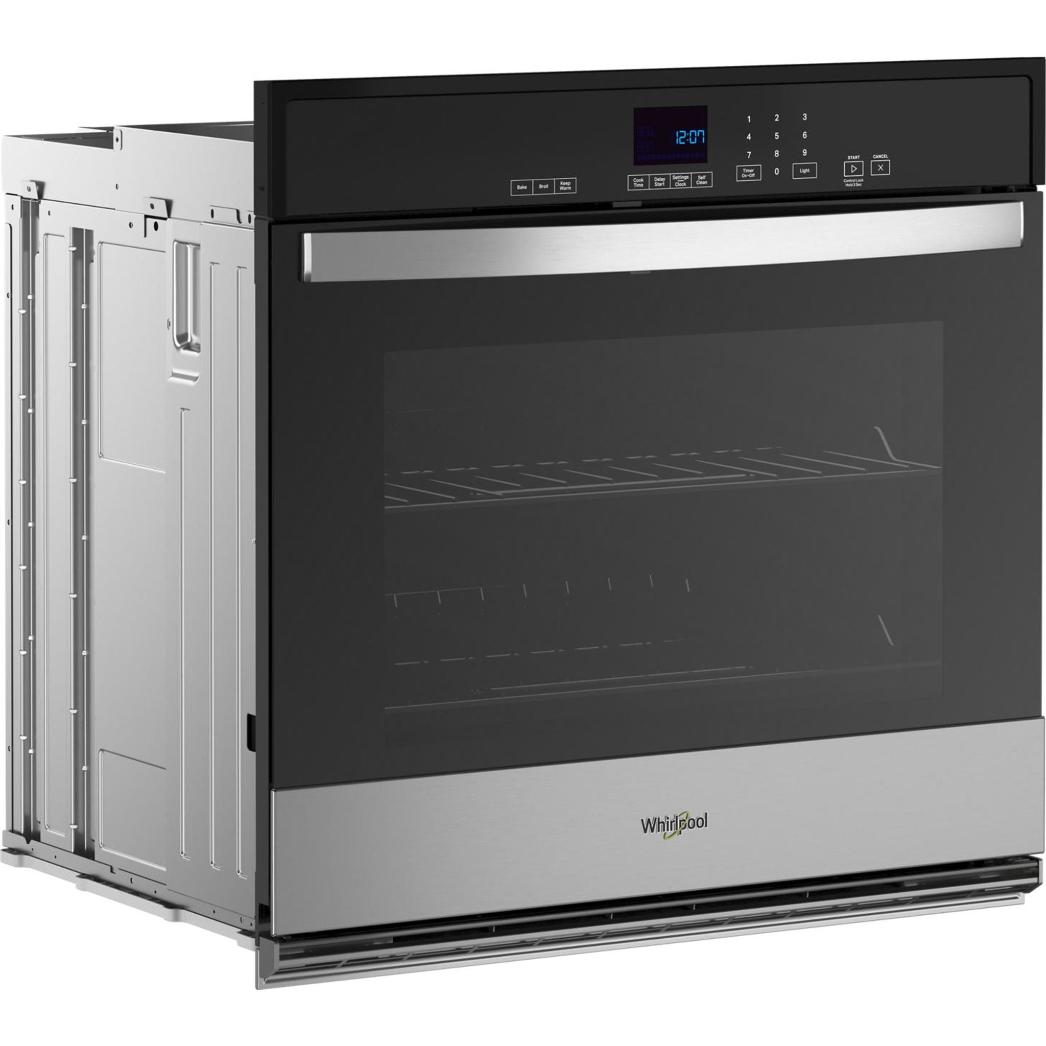 Whirlpool 30 Inch Convection Wall Oven (WOES3030LS) - Stainless Steel Built-in Electric Oven with Even Baking Technology - Perfect for Home Kitchens, Baking, Roasting & Entertaining