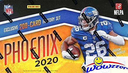 2020 Panini Phoenix Football Factory Sealed 200 Card OPTICHROME Fanatics Factory Set - Joe Burrow, Justin Herbert, Tua Tagovailoa Rookie Cards - Perfect for NFL Collectors, Fantasy Football Fans & Sports Memorabilia Enthusiasts