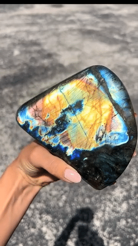 Natural Labradorite Free Form Polished Stone - Healing Crystal for Meditation, Home Decor & Jewelry Making | Spiritual Energy & Chakra Balancing