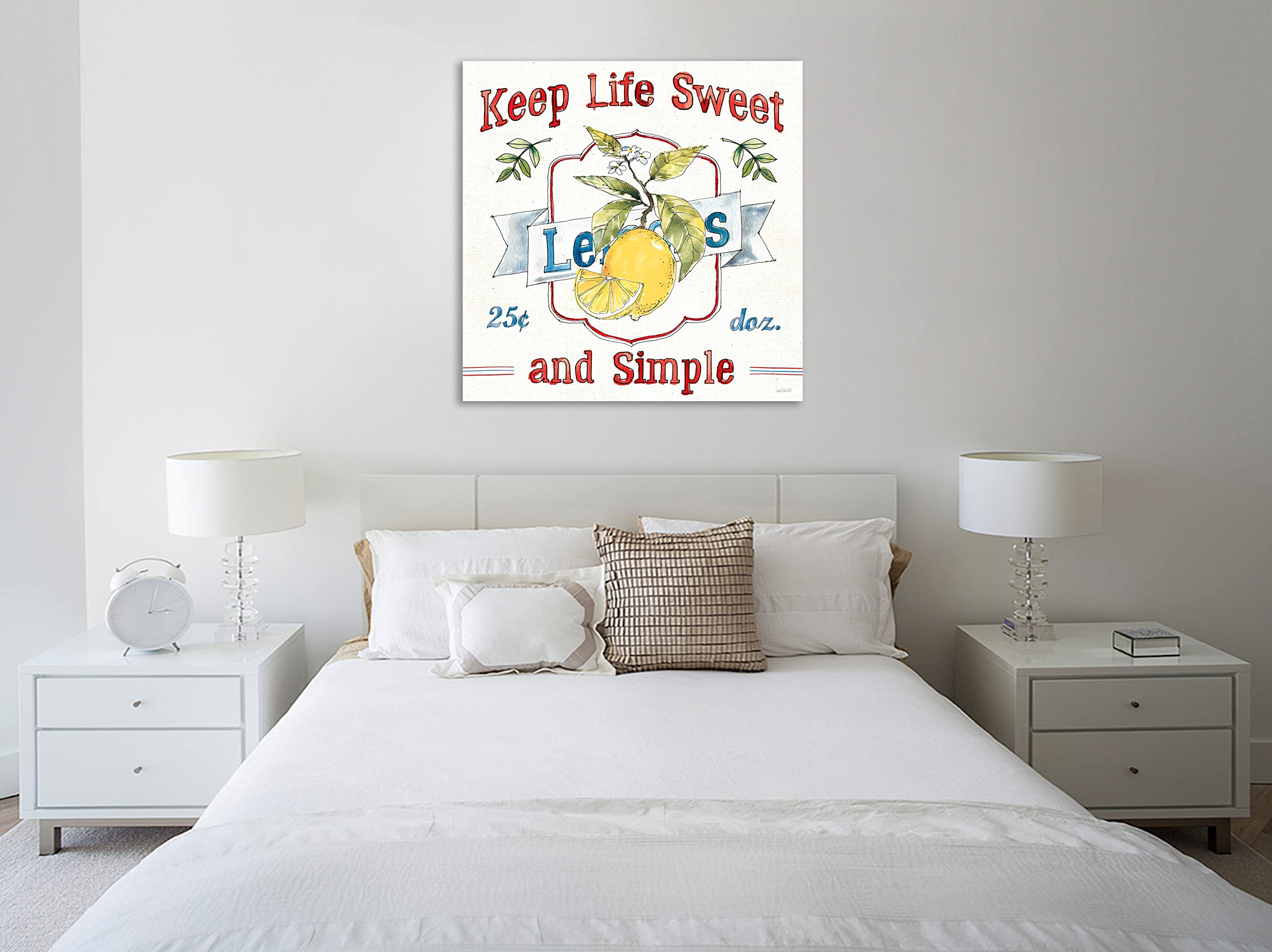 Fruit Stand II Gallery Wrapped Canvas Art Print by Anne Tavoletti - 48x48 Inch Modern Kitchen Wall Decor for Dining Room & Farmhouse Style Home