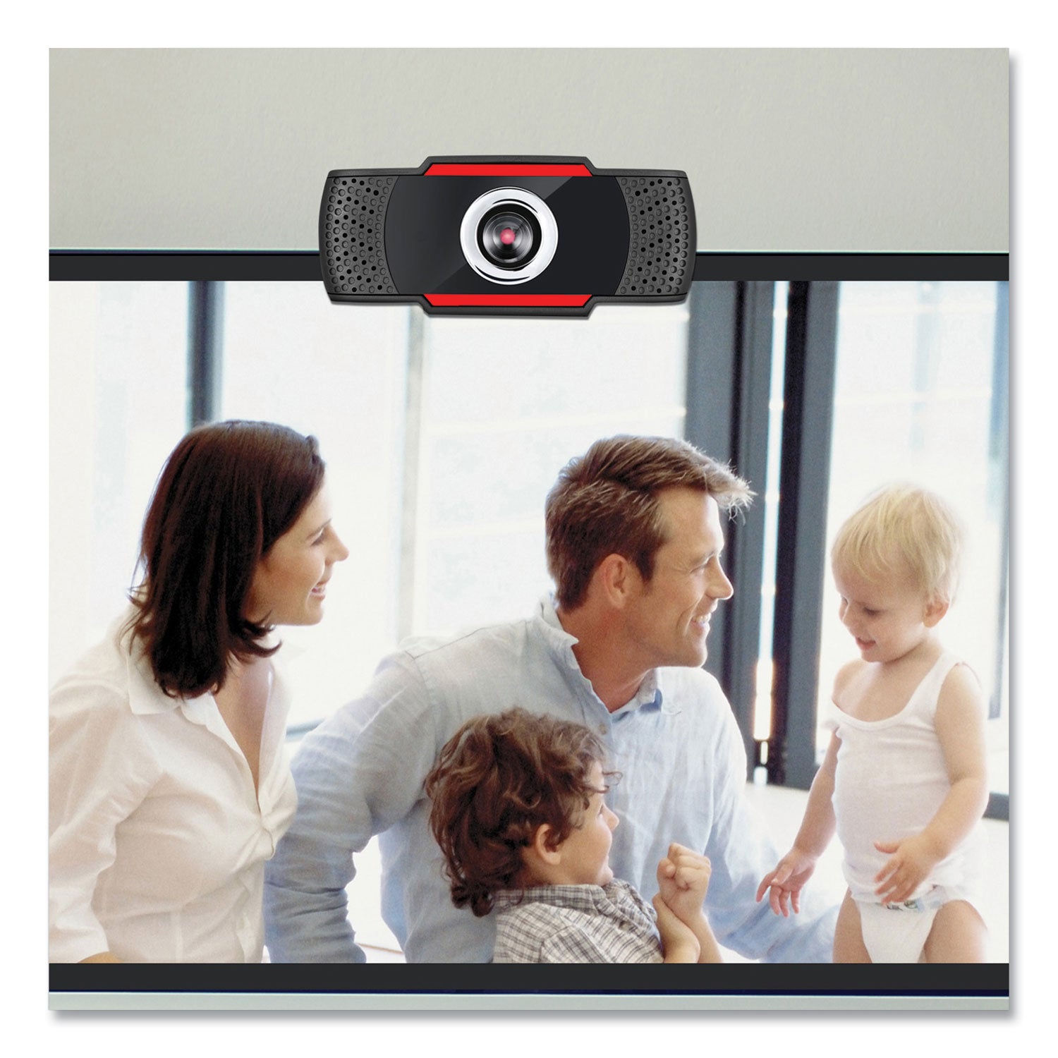 Adesso Cybertrack H3 720p HD USB Webcam with Built-in Microphone - 1.3MP Resolution (1280x720) - Plug & Play Computer Camera for Video Conferencing, Online Classes & Streaming - Black