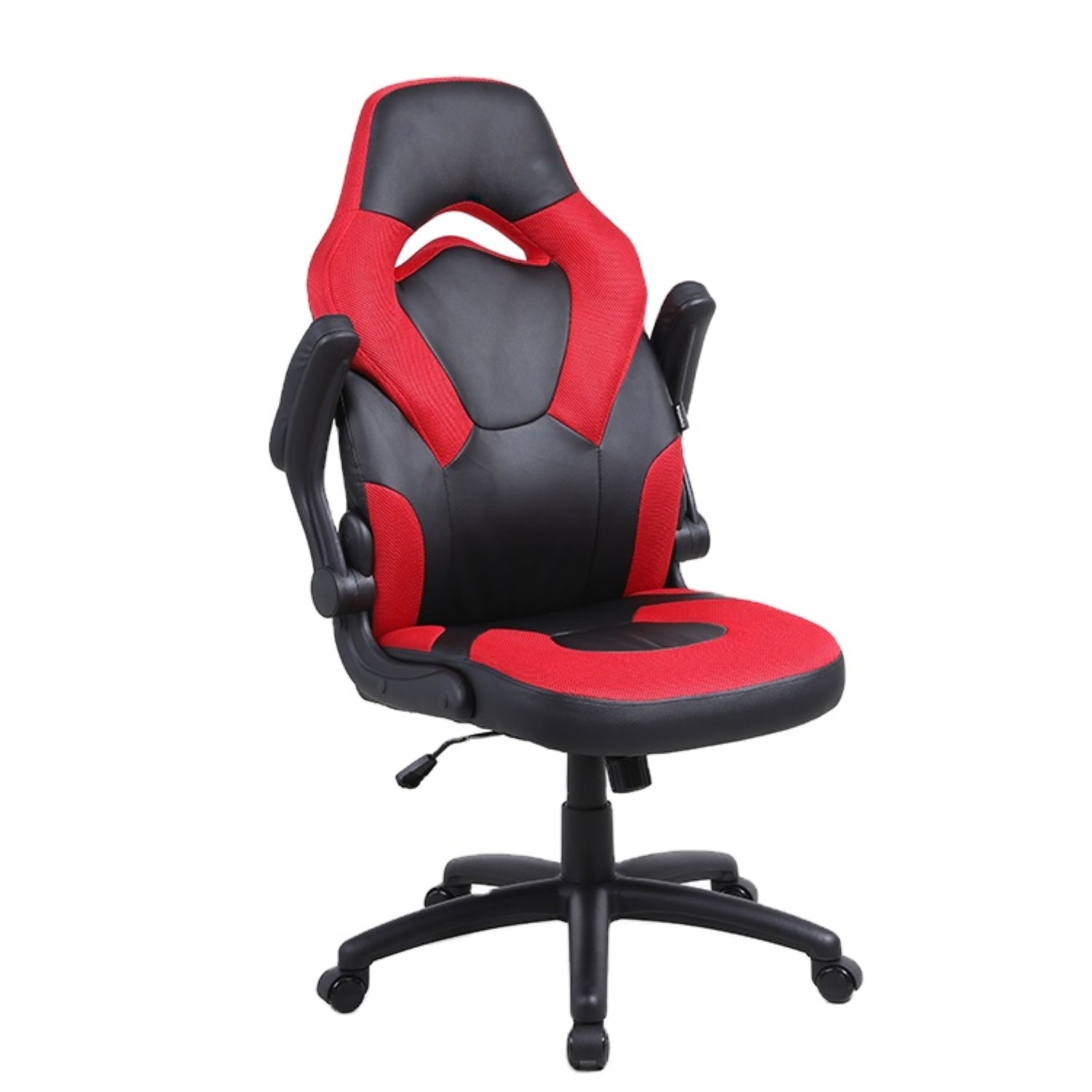 HAWK SERIES 2064 Gaming Chair - Ergonomic Racing Style PC Gaming Chair with Adjustable Height, Lumbar Support (Black & Red) - Perfect for Esports, Streaming & Office Work
