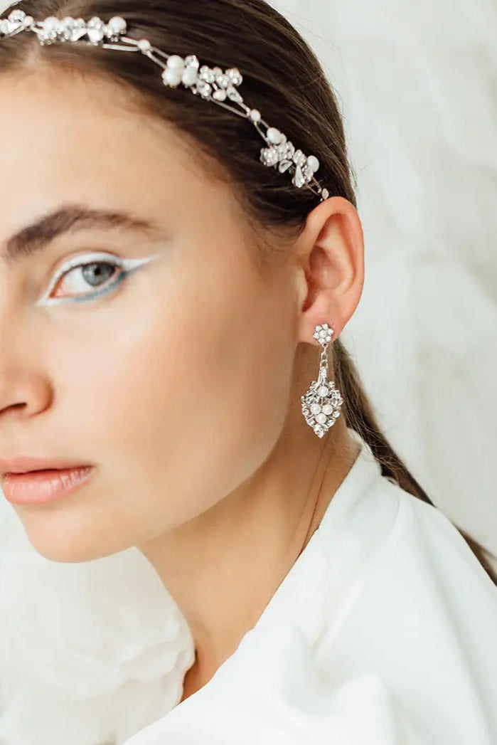 Stylish Vision Earrings for Women - Trendy Dangle Drop Earrings with Crystal Details | Perfect for Parties, Weddings & Everyday Wear