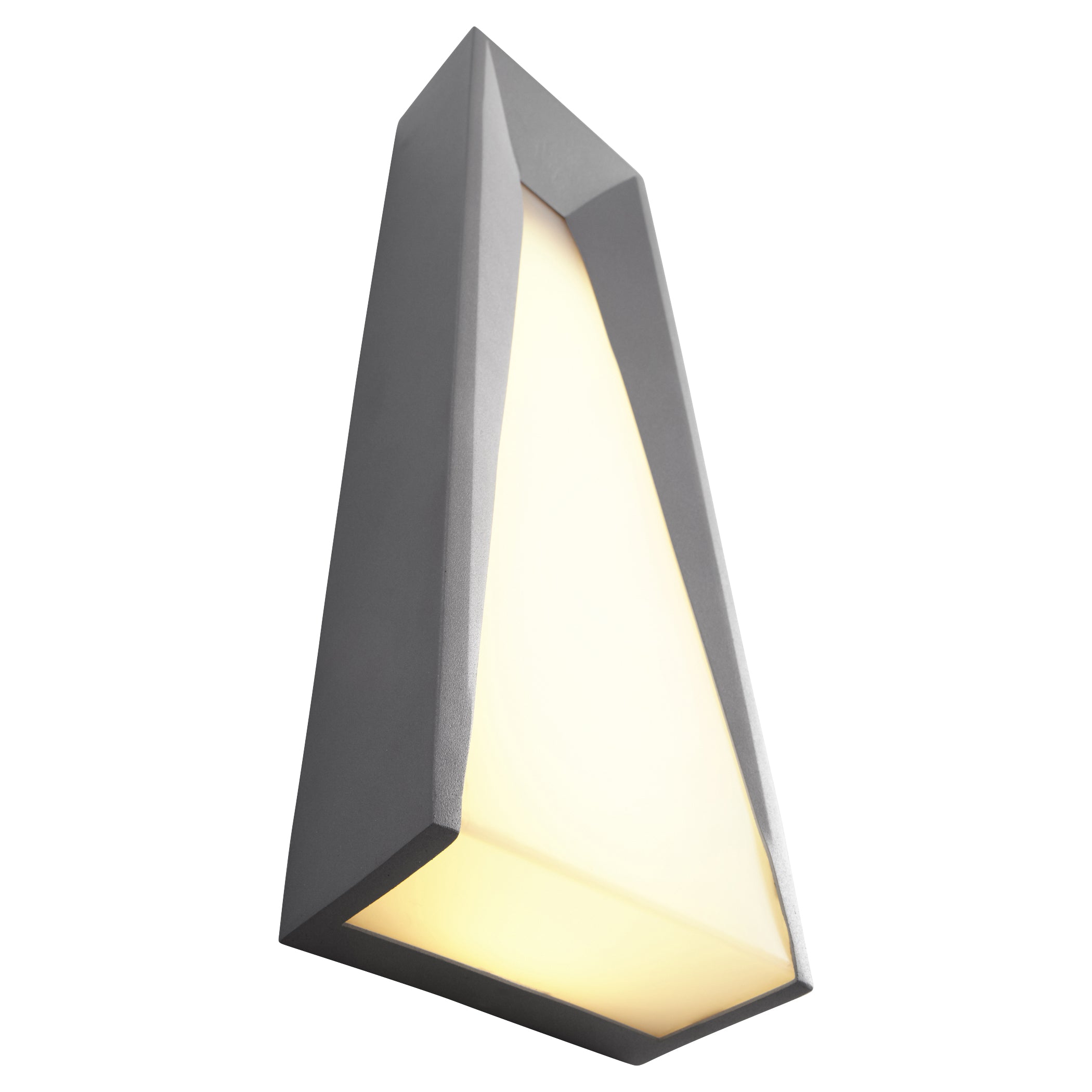 Oxygen Calypso 3 730 16 Outdoor Wall Sconce Light Grey - Weatherproof Exterior Lighting for Patio, Garden & Porch
