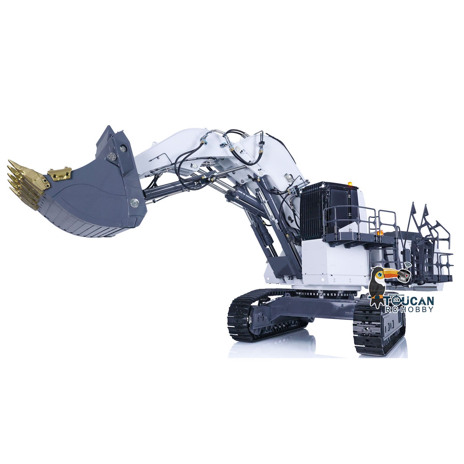 LESU AOUE 9150 1/14 Scale RC Hydraulic Excavator with Double Pump & Light System - Heavy Duty Backhoe Shovel Construction Vehicle for Adults & Kids - Perfect for Construction Simulation, RC Hobbyists & Collectors
