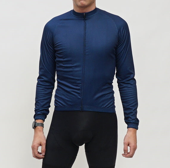 Men's Navy Blue Winter Jersey - Warm & Comfortable Fleece Pullover for Cold Weather - Perfect for Outdoor Sports, Casual Wear & Layering