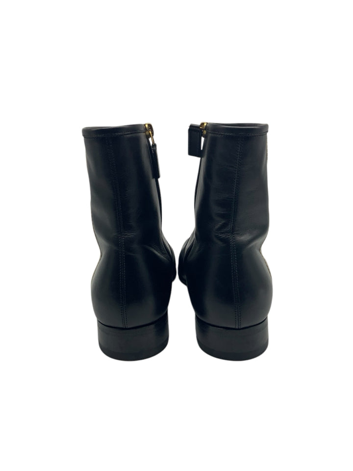 Gucci Bonny Leather Chelsea Boots for Men - Size 9.5 US | Premium Genuine Leather Ankle Boots | Perfect for Business Casual, Office Wear & Night Out