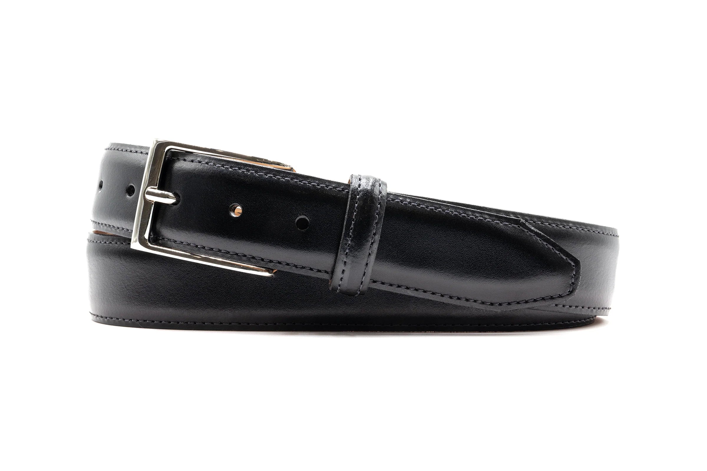 Martin Dingman Genuine Leather Black Dress Belt for Men - Classic & Elegant Formal Wear Accessory for Business, Office, and Special Occasions