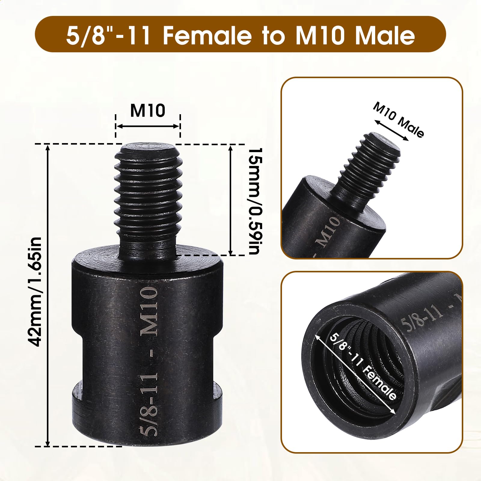 2-Pack Angle Grinder Adapter Converter 5/8