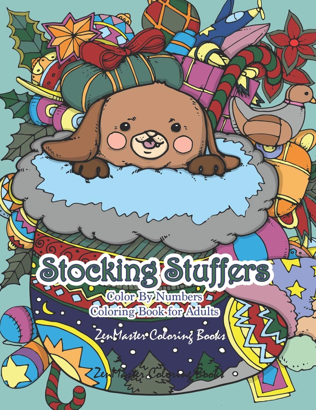 Stocking Stuffers Color By Numbers Coloring Book for Adults - Relaxing Stress Relief with Cute Baby Animals | Perfect for Christmas Gifts, Holiday Activities & Art Therapy