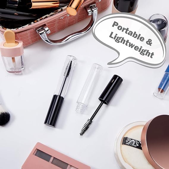 Hunky Dory 3-Piece 5ml Empty Mascara Tubes Set - Refillable Eyelash Serum, Eyeliner & Lash Cream Containers for DIY Beauty | Perfect for Travel, Salon Use & Makeup Artists