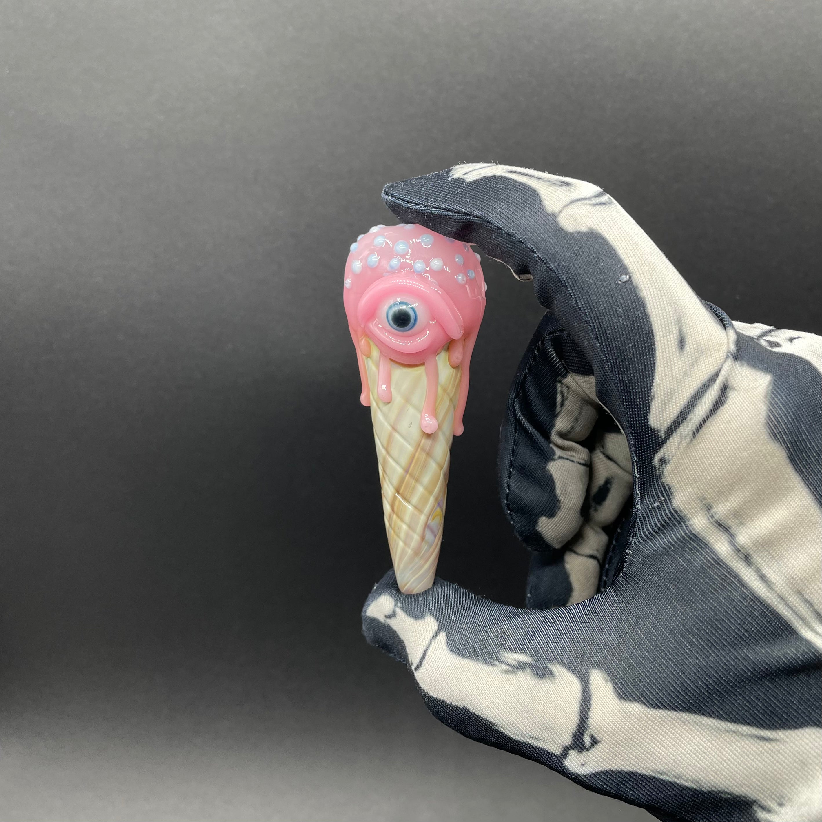 Eye Scream Cone Pendant Necklace - Fun Ice Cream Cone Jewelry for Women & Girls - Perfect for Parties, Gifts & Everyday Wear