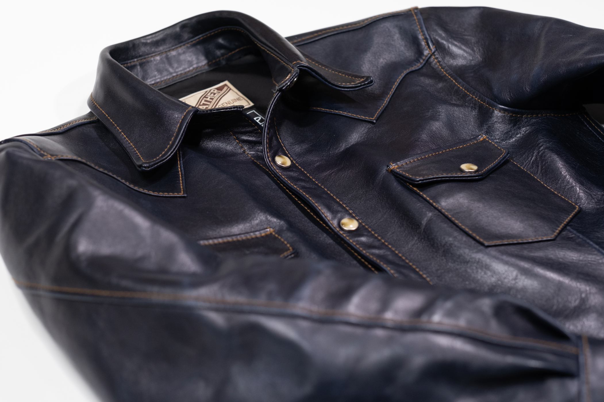 Premium Pablo Indigo Horse Hide Western Shirt - Authentic Cowboy Style for Men | Perfect for Rodeo, Country Music Festivals & Western Fashion