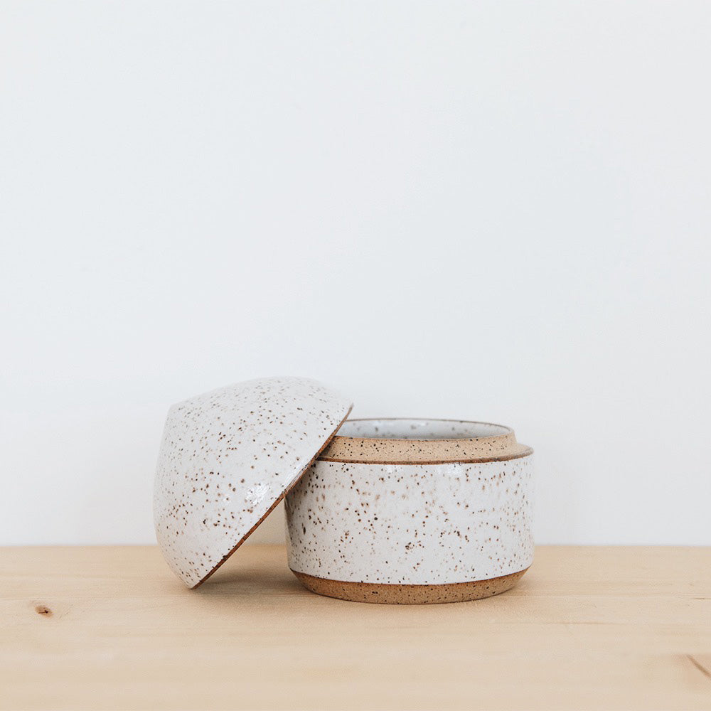 Handmade Ceramic Lidded Storage Box with Floral Design - Perfect for Jewelry, Tea Bags & Keepsakes Organization | Home Decor & Gift Idea