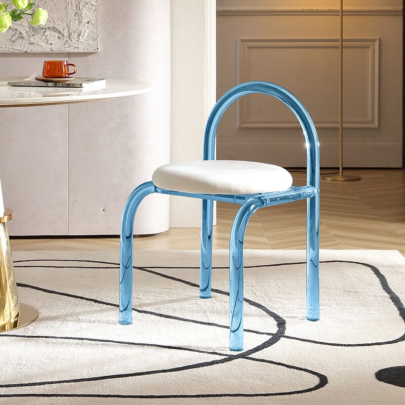 Premium Acrylic Transparent Modern Coffee Chair - Stylish & Durable for Home, Office, Cafe, and Restaurant Use