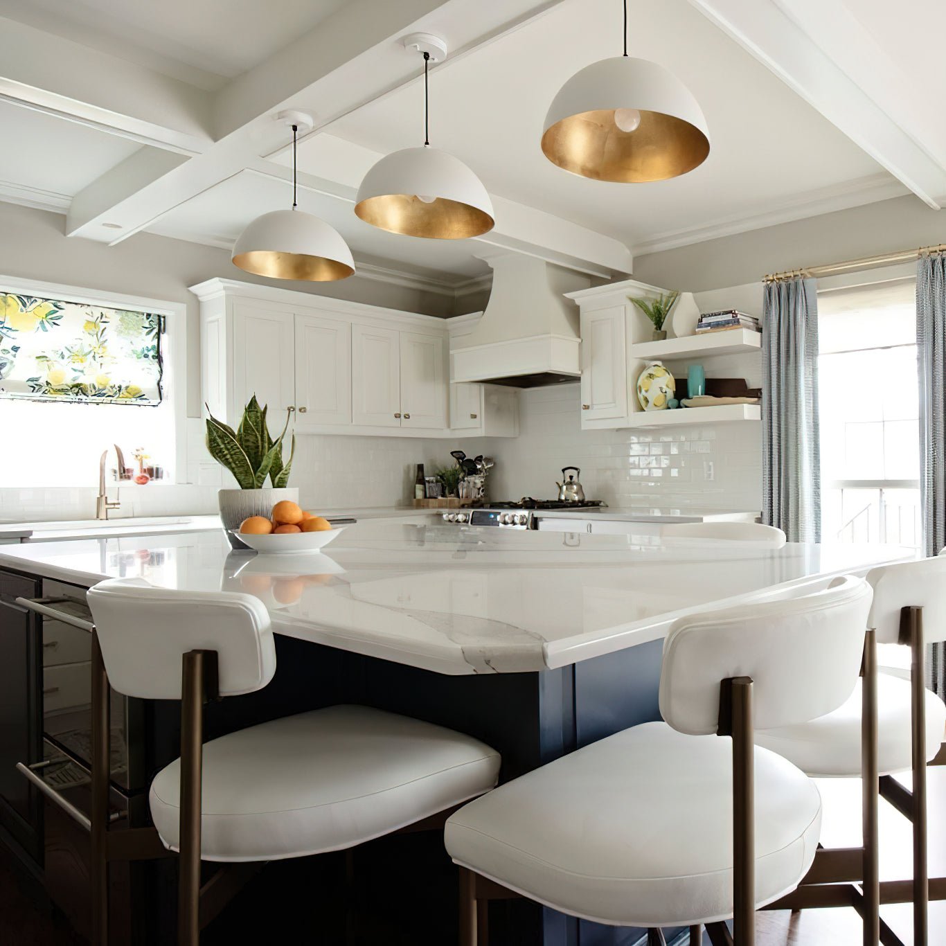 Marlow Dome Pendant Lamp - Modern Ceiling Light Fixture for Dining Room, Kitchen, Bedroom & Living Room | Stylish Industrial Lighting Decor